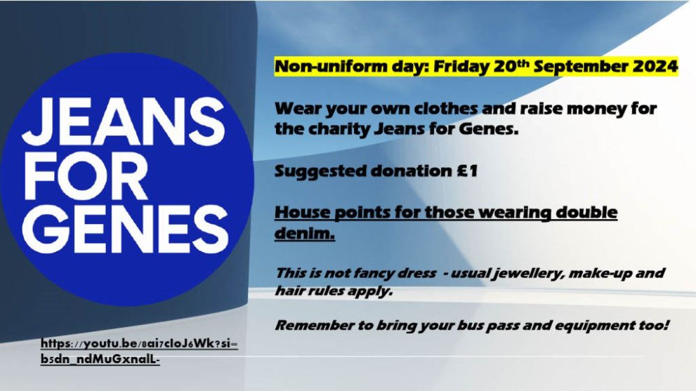 Non-uniform day - Friday 20 September 2024