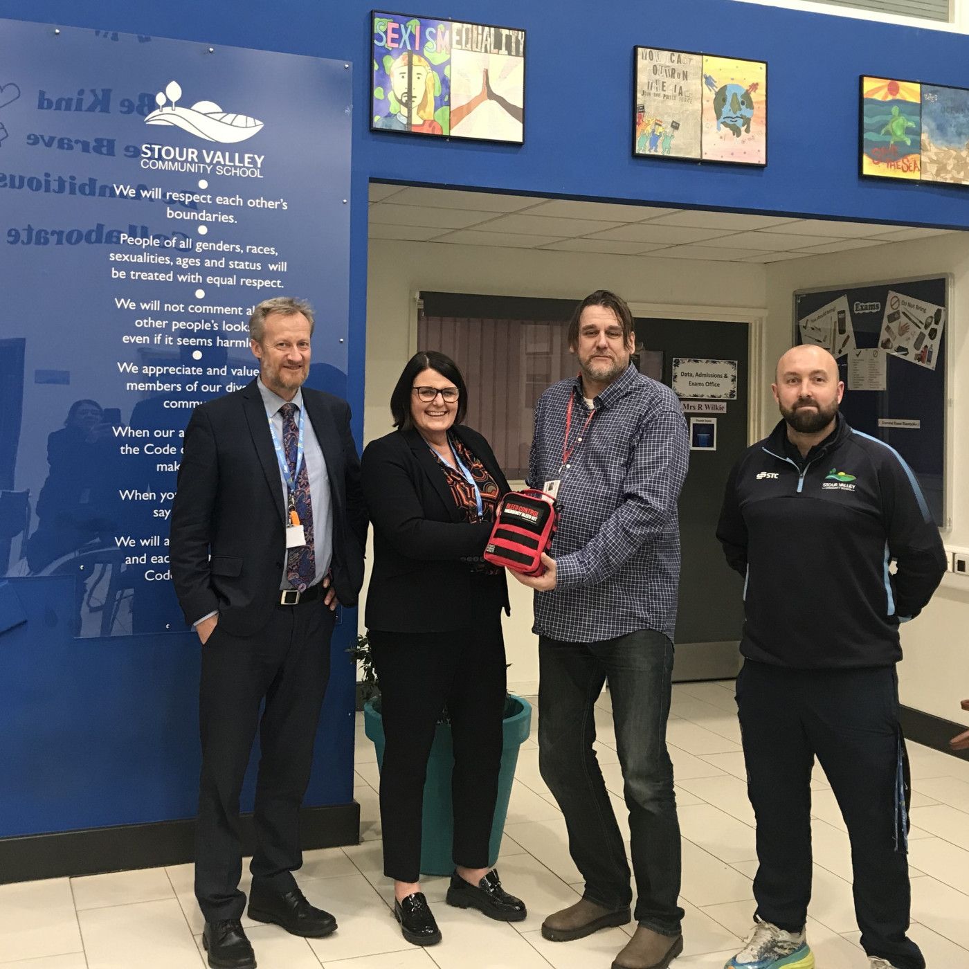 Harley Barfield Project Visit to Stour Valley Community School