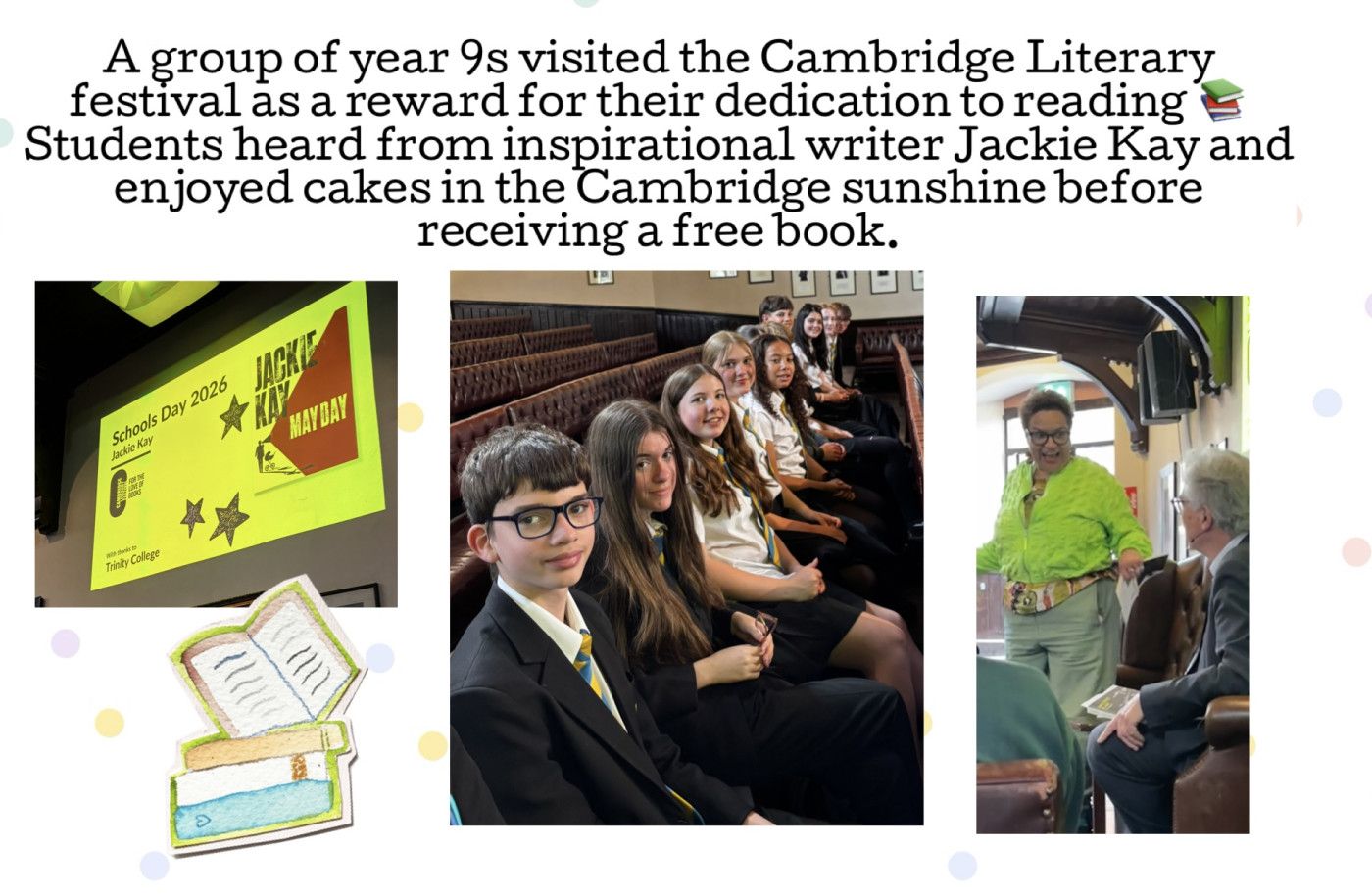 Year 9 Students Celebrate Reading with Trip to Cambridge Literary Festival