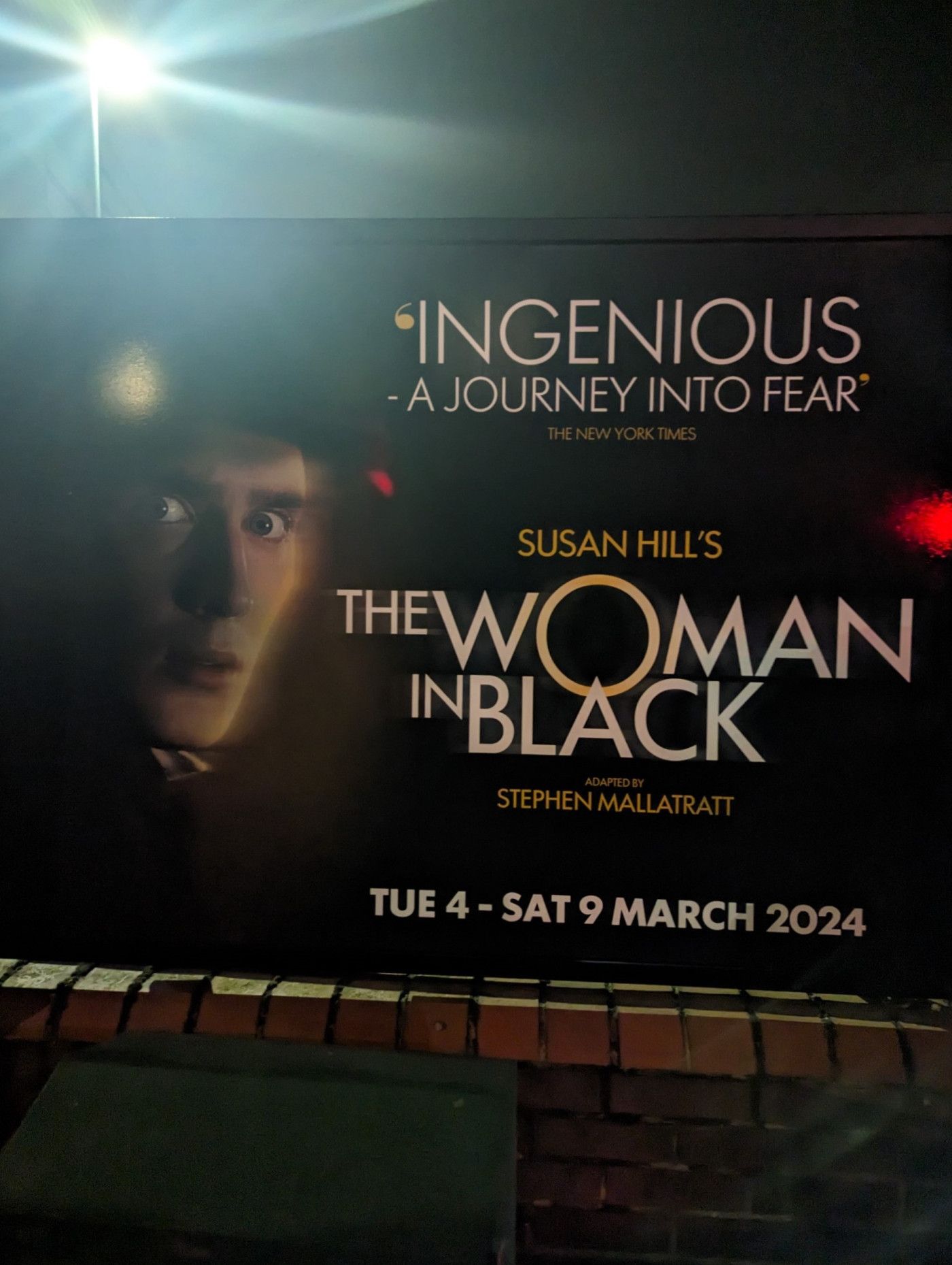 Woman In Black Theatre Trip