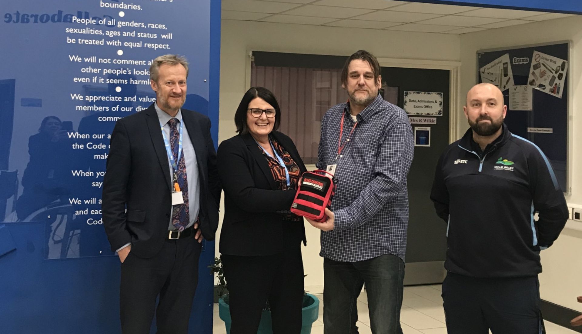 Harley Barfield Project Visit to Stour Valley Community School